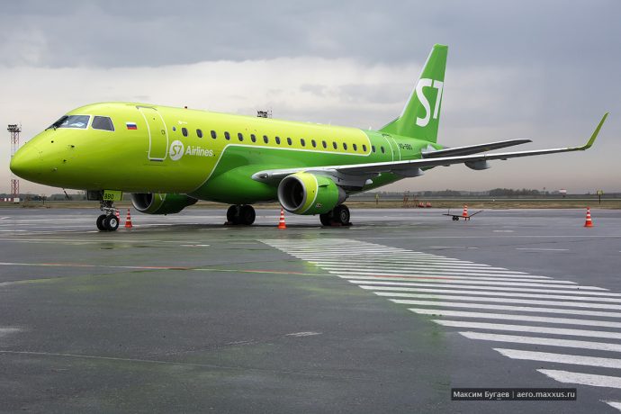 Sibir Technic выполнил проверку A-check на Embraer E170
