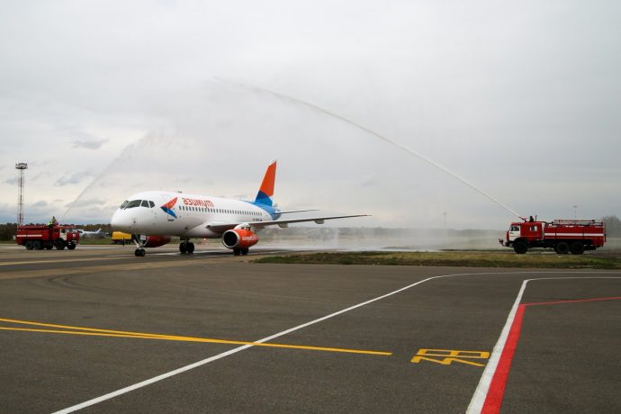 Международный аэропорт Краснодар обслужил первый рейс авиакомпании «Азимут» из Махачкалы