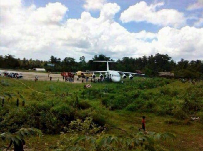 BAe 146-200 авиакомпании Skyjet выкатился за пределы ВПП при посадке на острове Сиаргао