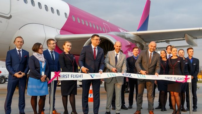 Новая база Wizz Air открыта в Кракове