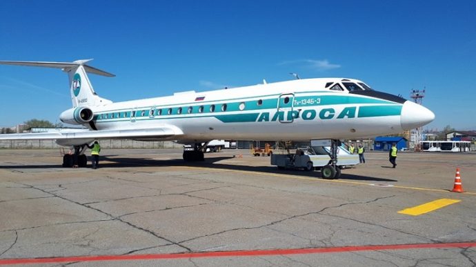 АЛРОСА передаст последний Ту-134 в музей