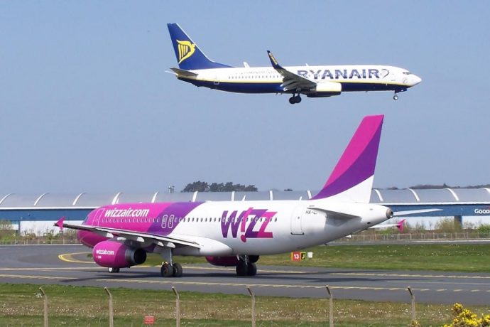 Ryanair и Wizz Air конкурируют на европейских маршрутах