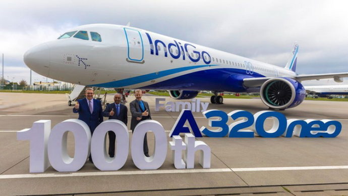 Лоукостер IndiGo заключил самый крупный контракт в истории Airbus
