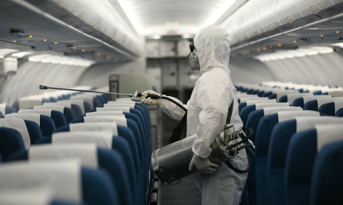 Воздух в самолете убивает коронавирус