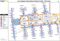 Схема терминалов аэропорта Los Angeles International Airport