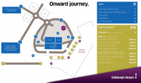 Карта парковок, остановок и стоянок аэропорта аэропорта Аэропорт Эдинбурга