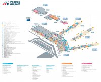 Схема терминала 1 аэропорта Václav Havel Airport Prague