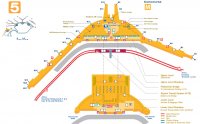Схема терминала 5 аэропорта Chicago O'Hare International Airport